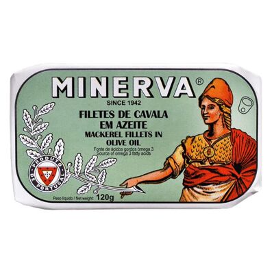 MINERVA - Mackerel Fillets in Olive Oil -120gr