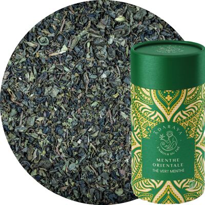 Scatola premium tè verde menta orientale 100g
