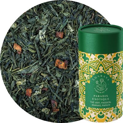 Scatola premium di tè verde Paradis Exotique da 100 g