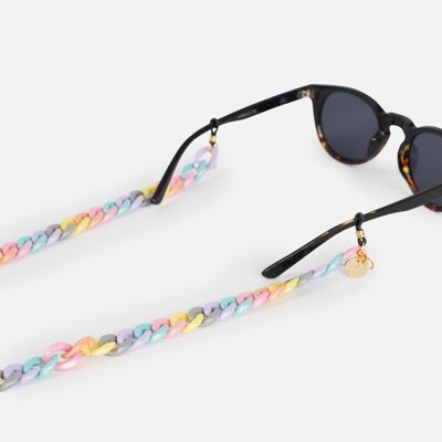 Cordón Para Gafas Eslabones Multicolor Pastel