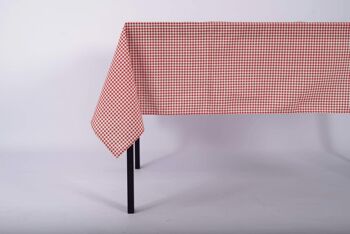 NAPPE VICHY ROUGE - 2 à 4 Personnes (140 X 140 CM)