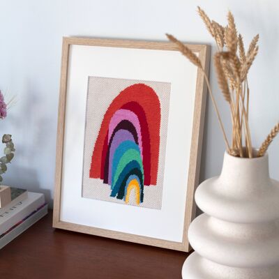 From the Other Side Rainbow Needlepoint Kit | DIY Embroidery