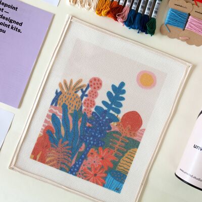 Garden of Joy Needlepoint Kit | DIY Embroidery