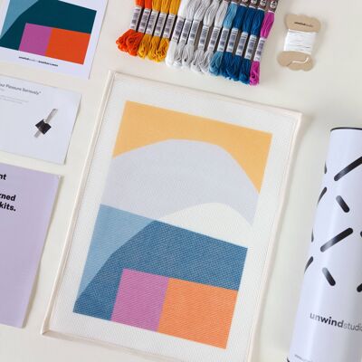 Hilltop Needlepoint Kit | DIY Embroidery