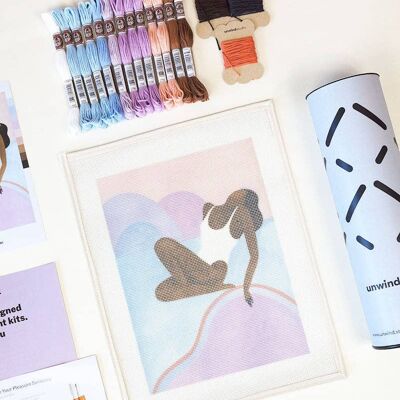 Kit de tapisserie Lilas Sunset | BRICOLAGE Broderie