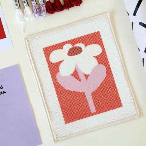 Sunny Sunday Beginner Needlepoint Kit | DIY Embroidery