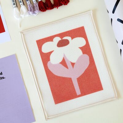 Sunny Sunday Beginner Needlepoint Kit | DIY Embroidery