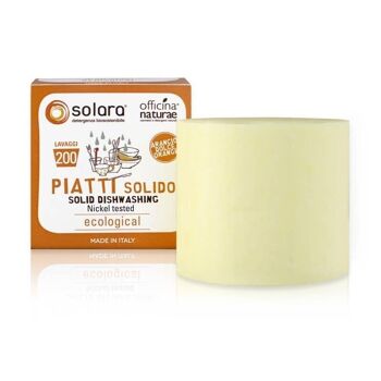 Orange Solide Vaisselle Sans Plastique 180 g