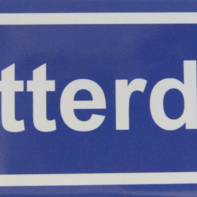 Imán de nevera Signo de la ciudad de Rotterdam
