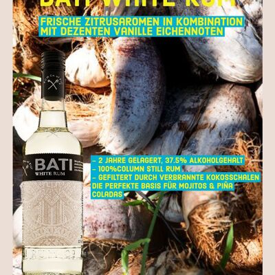BATI Rum Bianco, 700 ML, 37,5%