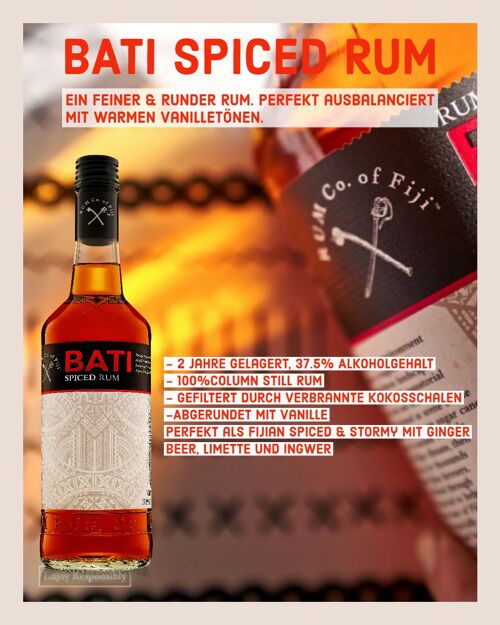 BATI Spiced Rum, 700 ML, 37.5%