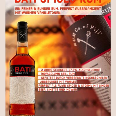 BATI Rum Speziato, 700 ML, 37,5%