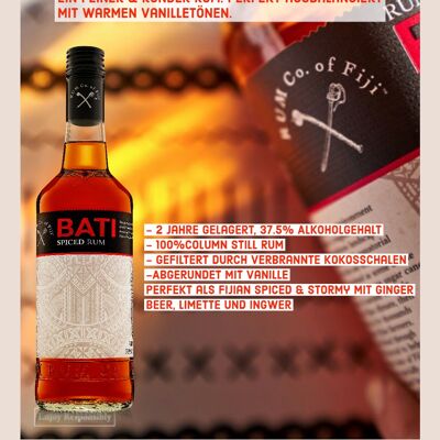 BATI Spiced Rum, 700 ML, 37.5%