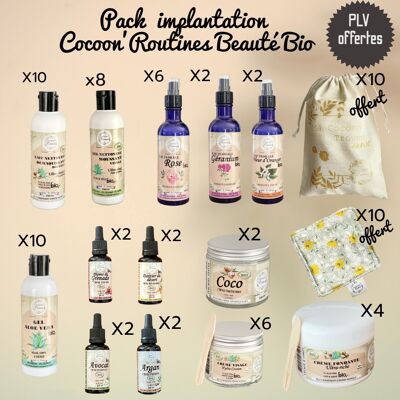 Organic Cocoon'Essence Cocoon'Essence Facial Beauty Routines Implant Pack