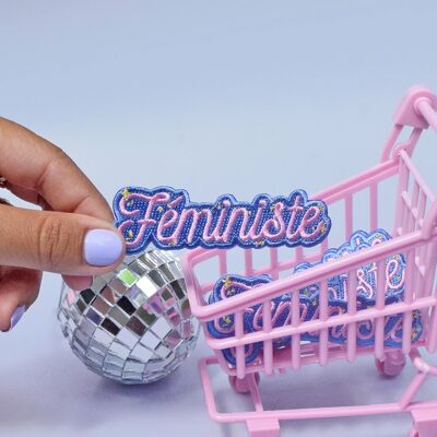 Feministisches Bügelbild - Frauenpower