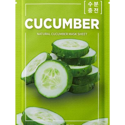 Natural Cucumber Mask Sheet_Mascarilla Pepino_21ml