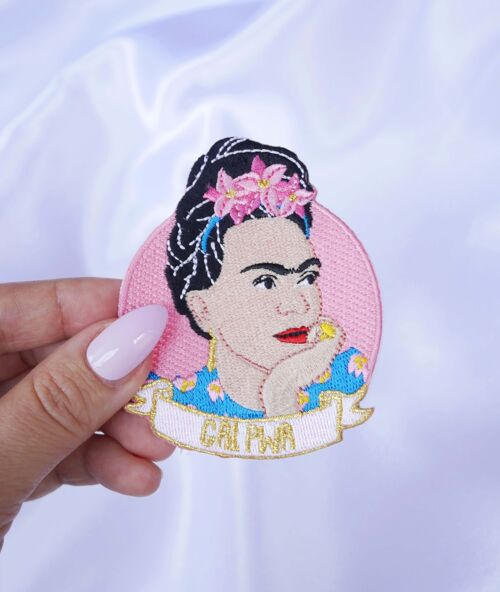 Patch Frida Kahlo, écusson thermocollant pour personnalisation vêtement,  10cm - Motif thermocollant - Creavea