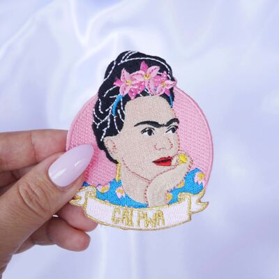 Frida Kahlo iron-on patch - girl power