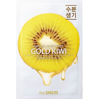 Natural Gold Kiwi Mask Sheet_Mascarilla Kiwi Dorado_21ml