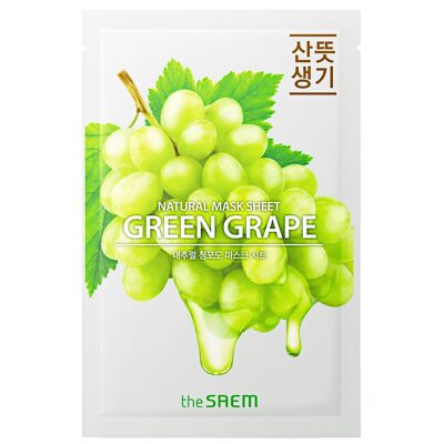 Natural Green Grape Mask Sheet_ Mascarilla Uva Verde_21ml