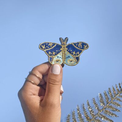 Golden butterfly iron-on patch - Gold Butterfly