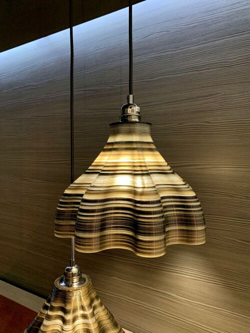 RIBBON SUSPENSION LAMP BRONZE