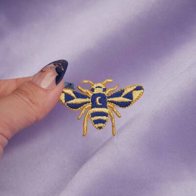Golden bee iron-on patch - Gold Bee