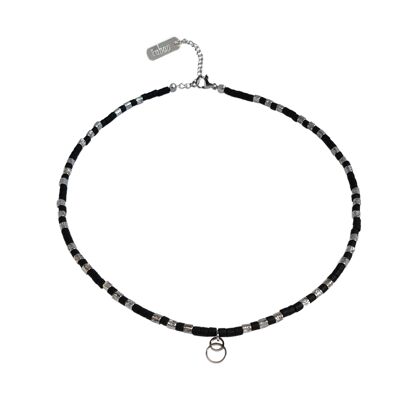 Necklace CINDY black/silver