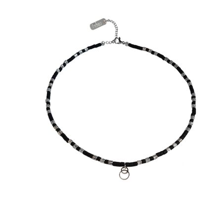 Necklace CINDY black/silver