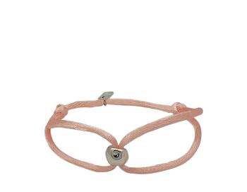 Bracelet Lucky Perle Rose/Argent