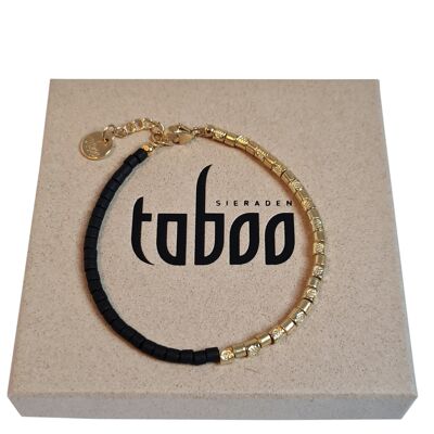 Women's bracelet JO black/gold