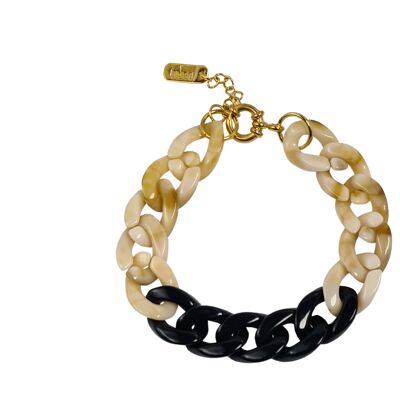 Women's bracelet LIEKE Beige/Black