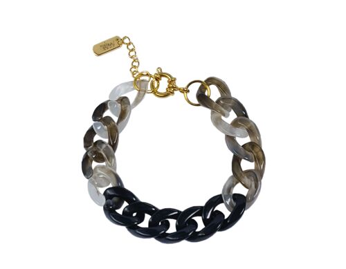 Women's bracelet LIEKE Grey/Black
