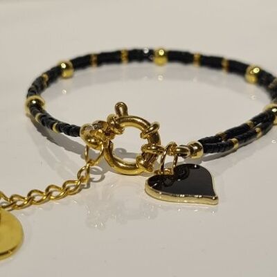 Bracelet femme LOUISE noir