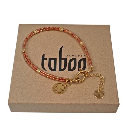 Pulsera mujer LOUISE coral metalizado