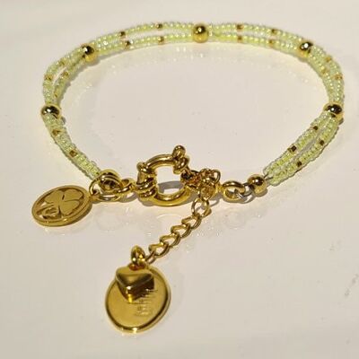 Pulsera mujer LOUISE amarillo neón