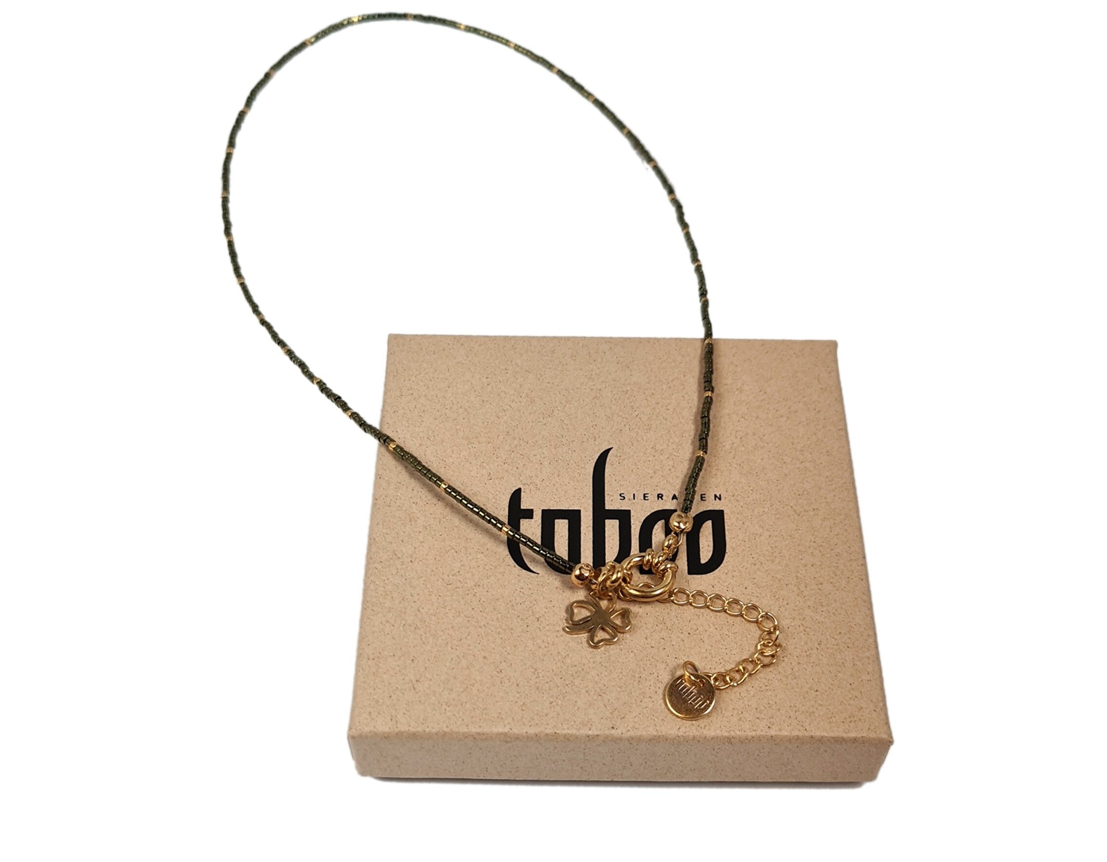 Collana LOUISE verde militare