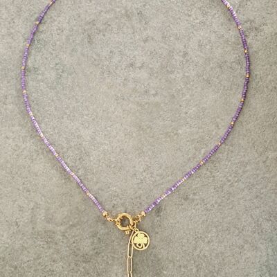 Necklace LOUISE purple