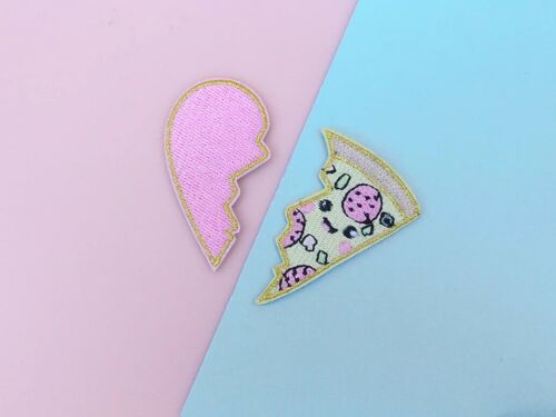 Patch thermocollant duo Pizza lover (2 pièces)