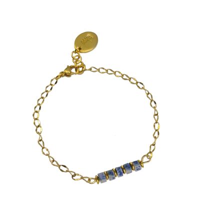 Damenarmband NADIA gold/blau