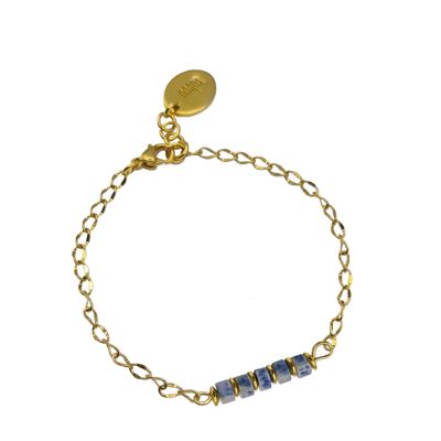 Bracelet femme NADIA or/bleu