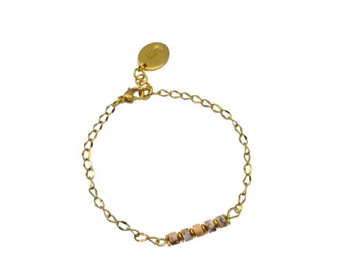 Damesarmband NADIA gold/pink