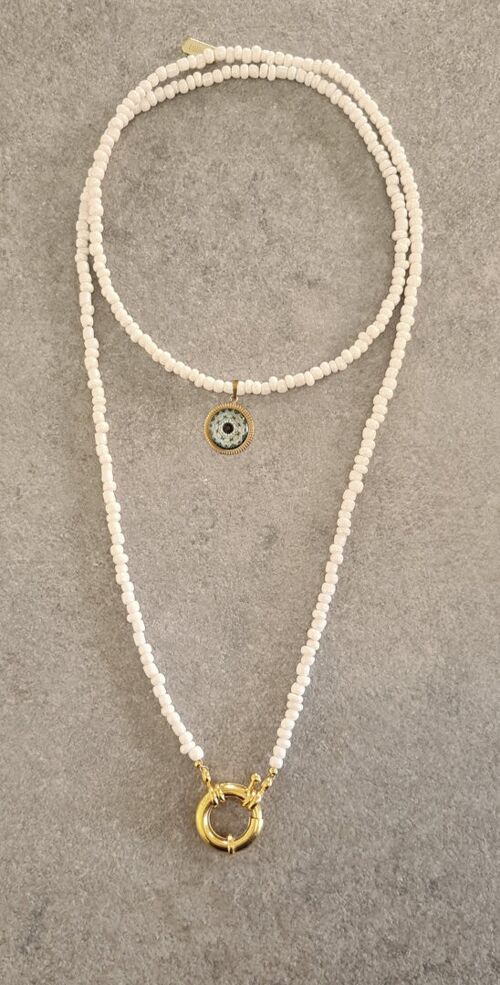 2 in 1 Collier NOIA white