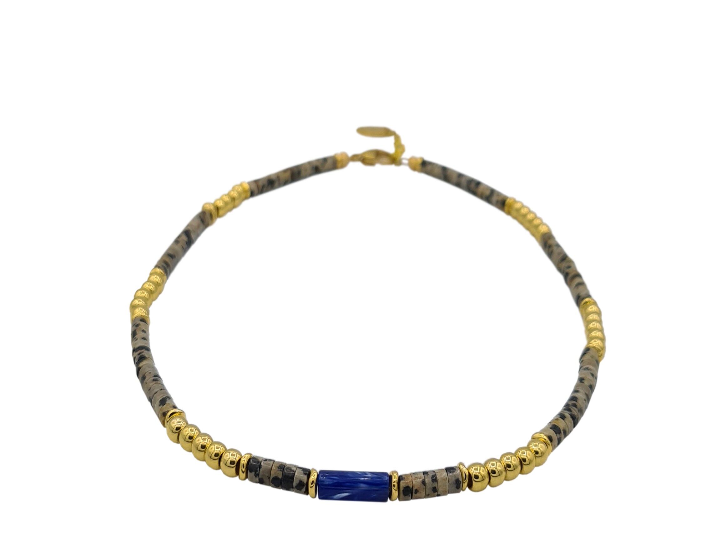 Collana SACHA grigio/blu
