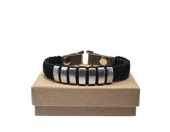 Bracelet homme SVEN olive/noir