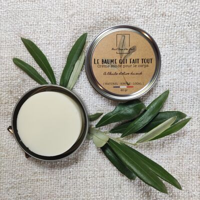Solid balm - French olive oil - Body and hands - 60g