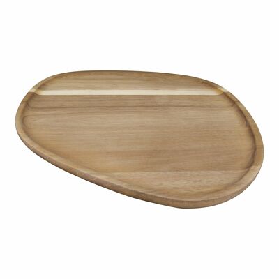 Acacia wood serving tray 30x29.5x1.8cm