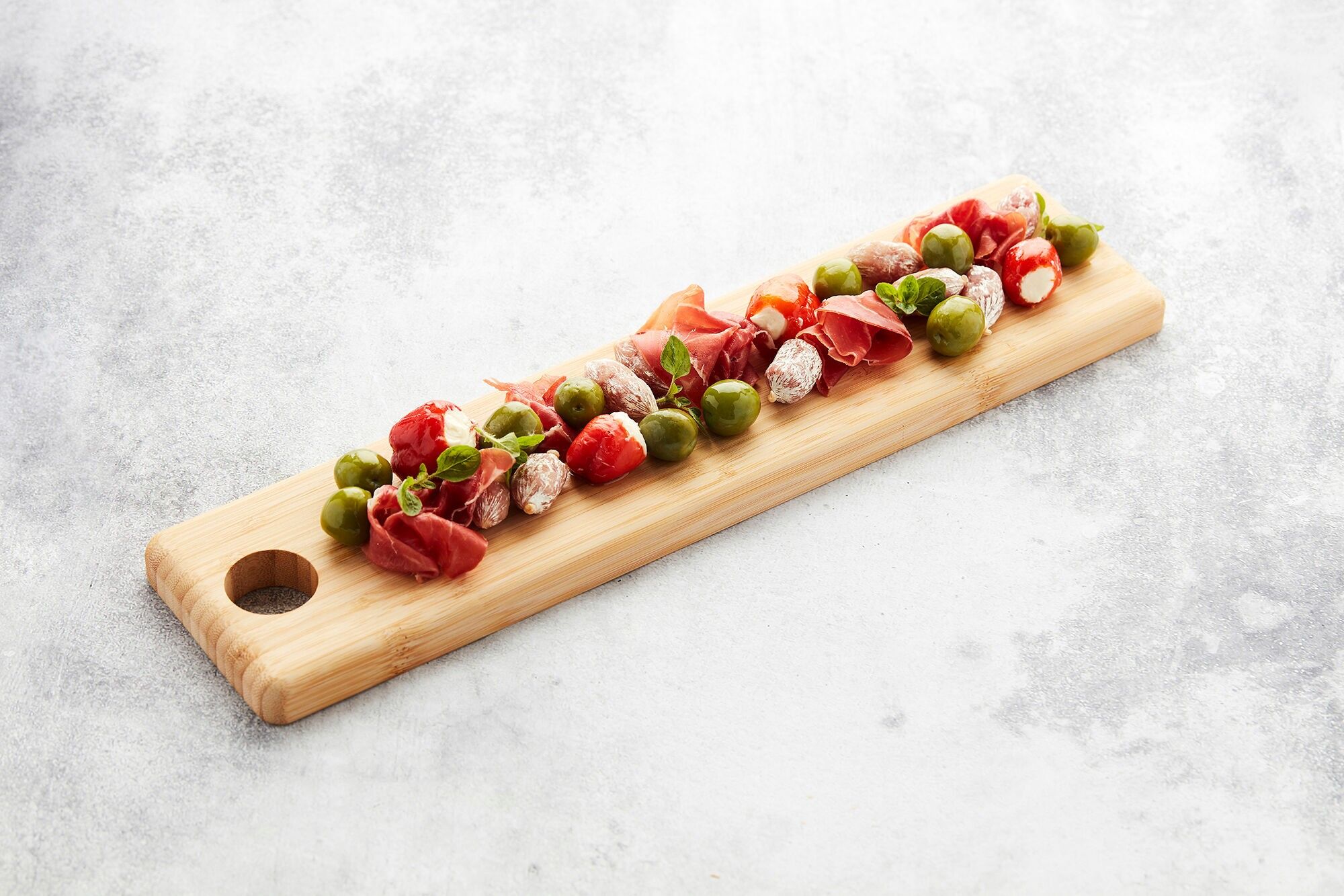 FSC Bamboo Tapas/Deviled Egg Board 42x10.2 x 1.9cm