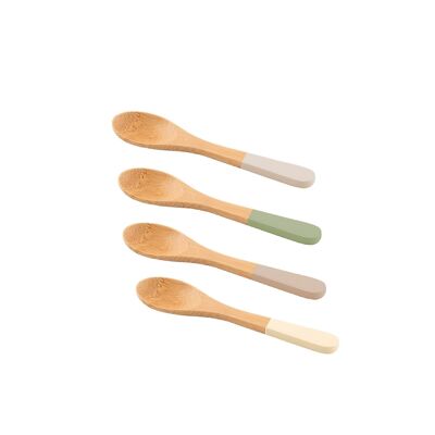 Set di 4 cucchiai in bambù FSC