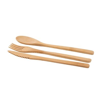 FSC 3 Piece Bamboo Cutlery Set